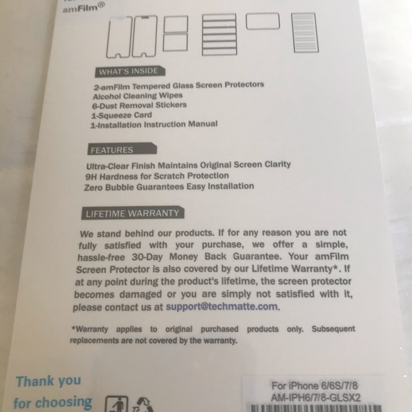 NWT amFIlm GLASS Screen Protector - Picture 2 of 2
